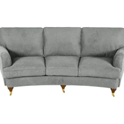 Soffa 3-sits grå 225 cm - Howard + Fläckborttagare för möbler