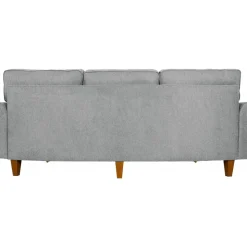 Soffa 3-sits grå 225 cm - Howard + Fläckborttagare för möbler