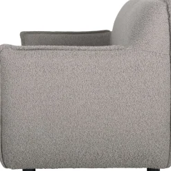 Soffa 3-sits i mörkbeige bouclè - Jupiter