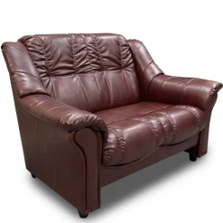 Soffa 2-sits soffa i oxblod - Rom