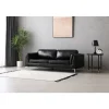 Soffa 3-sits svart PU - Cansas + Fläckborttagare för möbler