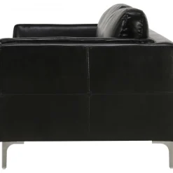 Soffa 3-sits svart PU - Cansas