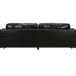 Soffa 3-sits svart PU - Cansas