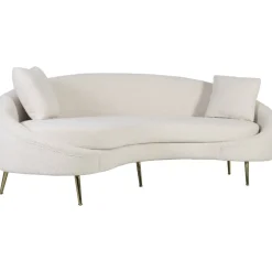 Soffa svängd 255 cm beige