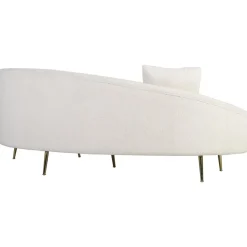 Soffa svängd 255 cm beige