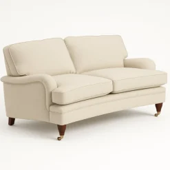 Soffa svängd 3-sits 195 cm - Beige - Howard Luxor