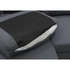 Soffa u-soffa 309 cm mörkgrått tyg - Solna + Fläckborttagare för möbler