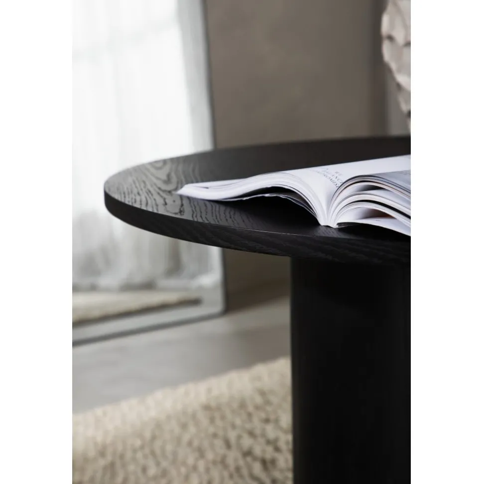 Soffbord Ø80 cm svart - Olivia