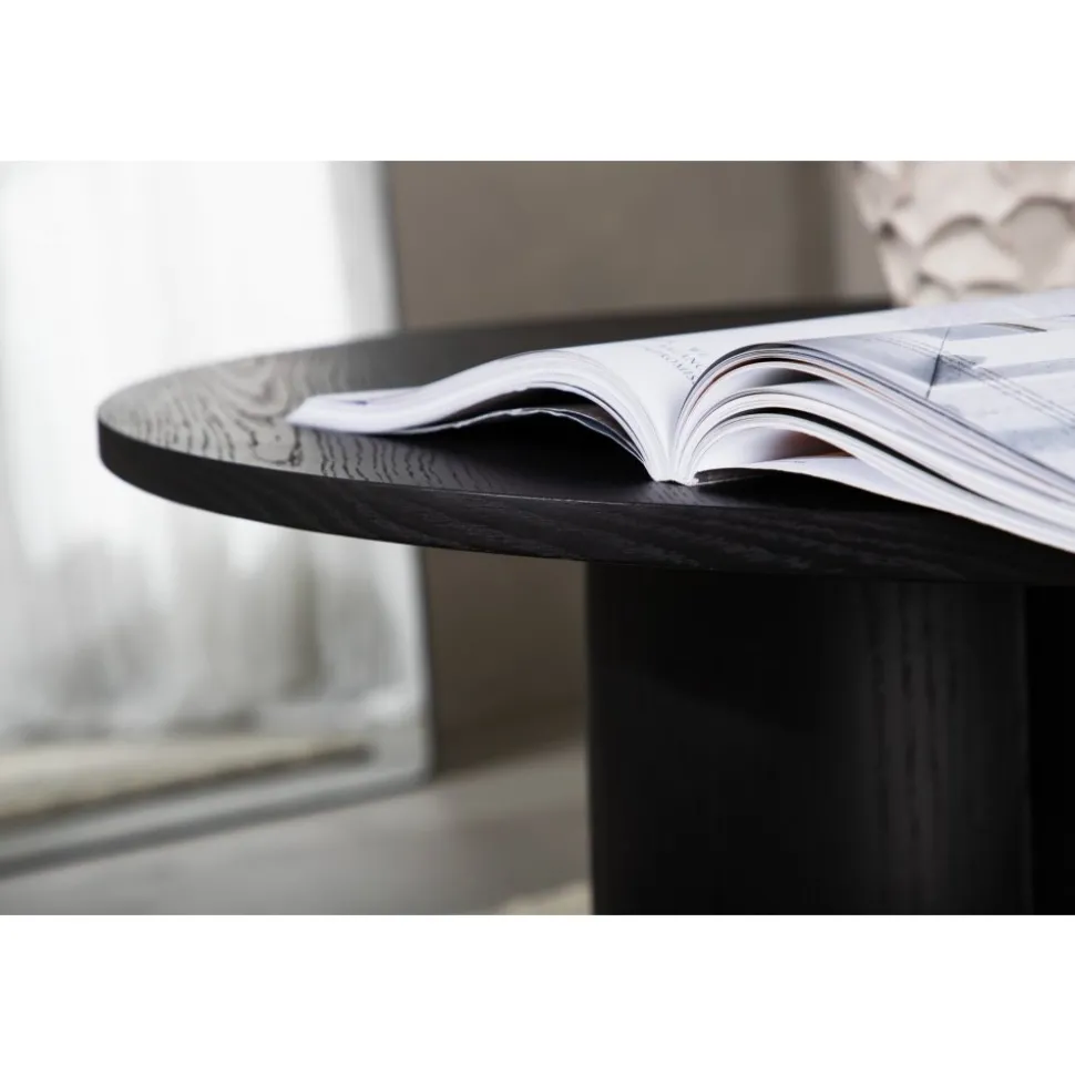 Soffbord Ø80 cm svart - Olivia