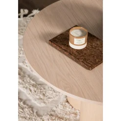 Soffbord Ø80 cm whitewash - Olivia