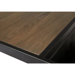 Soffbord 80 x 80 cm - brunt ekfanèr