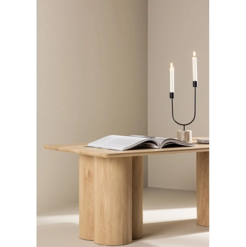 Soffbord 120 x 60 cm whitewash - Olivia