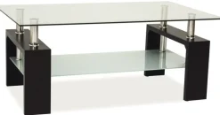 Soffbord i glas 100 x 60 cm