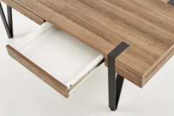 Soffbord med lådor Valnöt/svart - Nevil