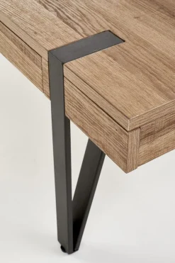 Soffbord med lådor Valnöt/svart - Nevil + Textilrengöring för möbler