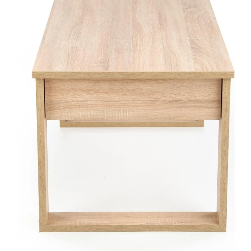 Soffbord med lådor 110x 60 cm ljus ek + Textilrengöring för möbler