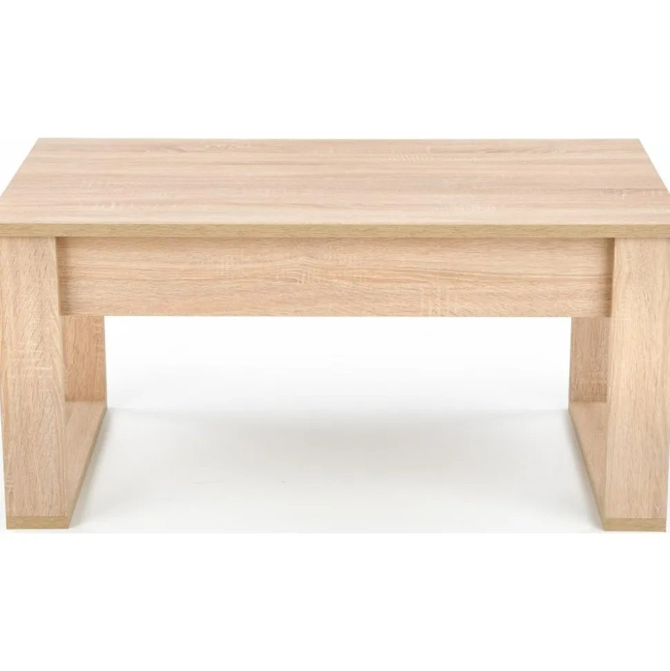 Soffbord med lådor 110x 60 cm ljus ek + Textilrengöring för möbler