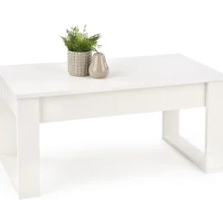 Soffbord vit med förvaringslådor 110x60 cm