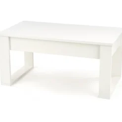 Soffbord vit med förvaringslådor 110x60 cm