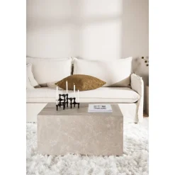 Soffbord 80x60 cm - York + Fläckborttagare för möbler