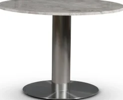 SOHO marmorbord Ø105 cm - Borstat aluminium