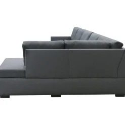 Solna mörkgrå vändbar U-soffa 367 cm + Textilrengöring för möbler