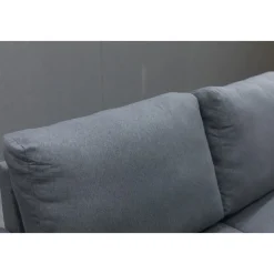 Solna mörkgrå vändbar U-soffa 367 cm + Möbeltassar