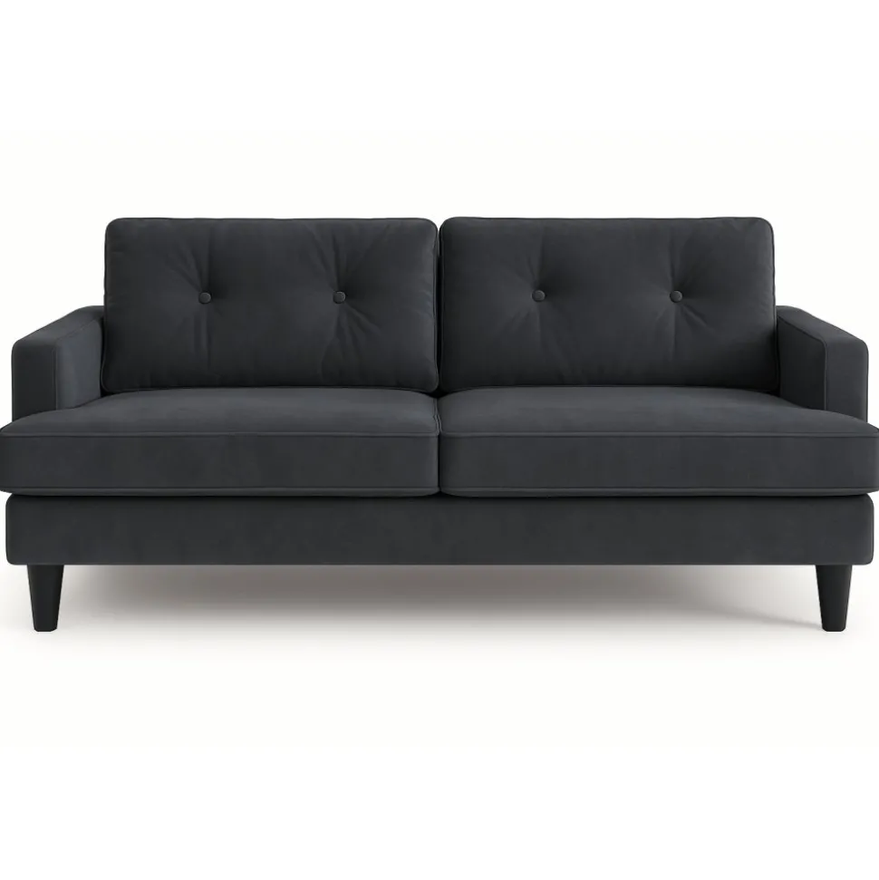 Space 3-sits soffa - Grå sammet