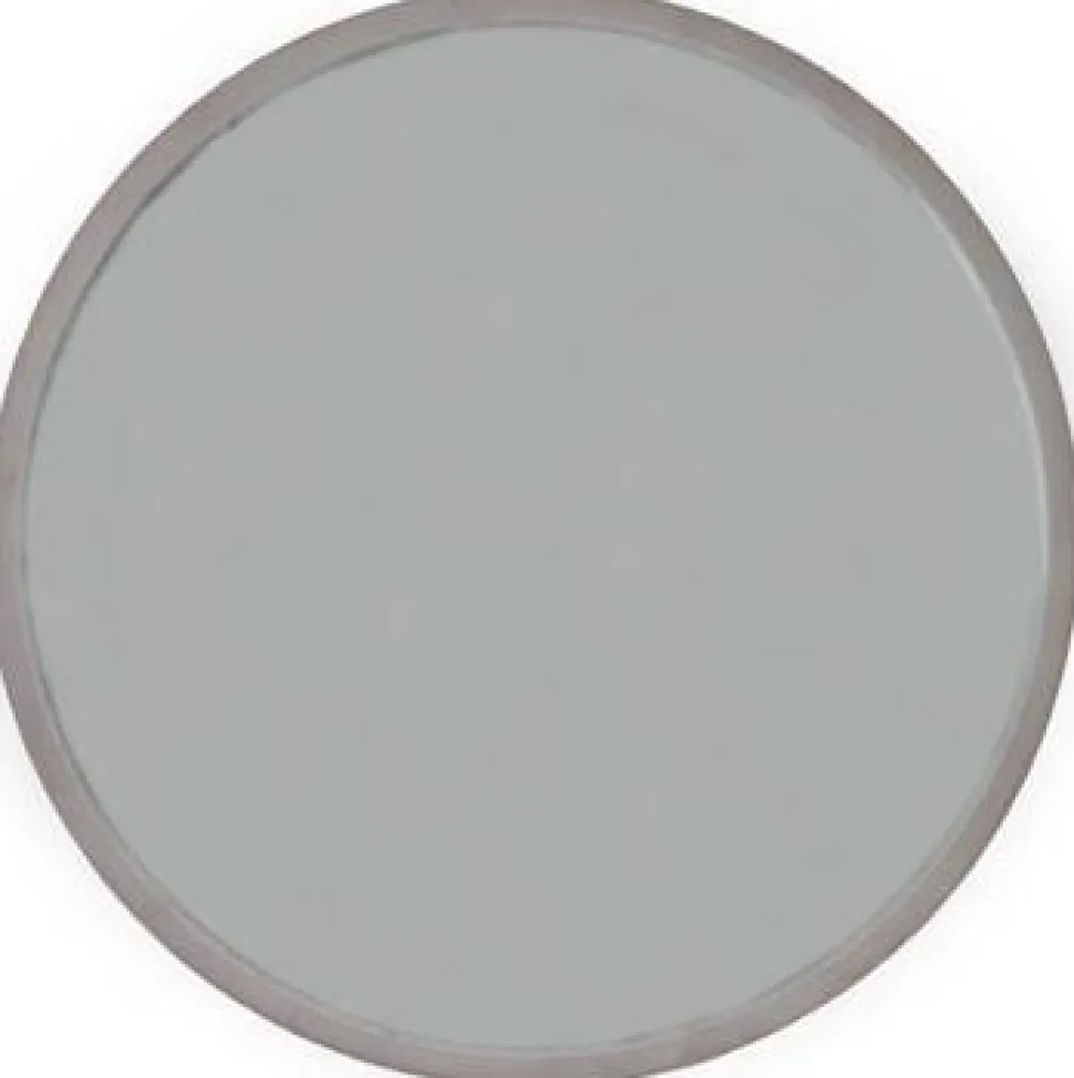 Spegel Ø40 cm ram i ljusrosa sammet + Glas och Kristallrengöring