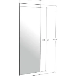 Spegel 120x40 cm