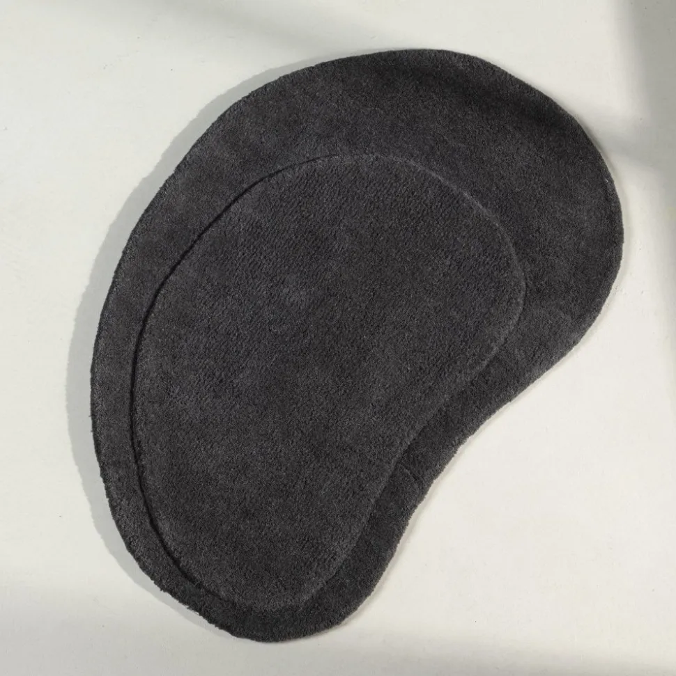 Sten matta 50 x 75 cm - Mörkgrå