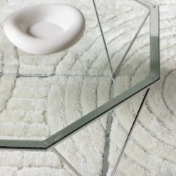 Österlen soffbord 100 x 100 cm - Silver