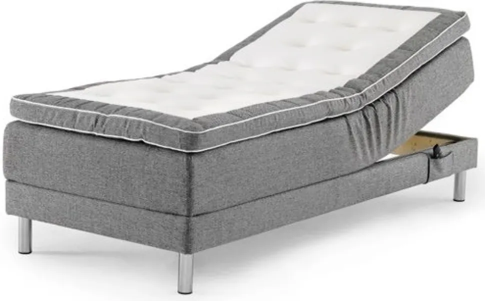 Ställbar dubbelsäng Sence 5-zons 2x90 cm - Valfri färg + Möbeltassar