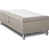 Ställbar säng beige medium - 80x200 cm + Textilrengöring för möbler
