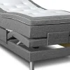 Ställbar säng 7-zons grå 105x200 cm