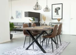 Stockholm Matstol - Ljusbrun/svart