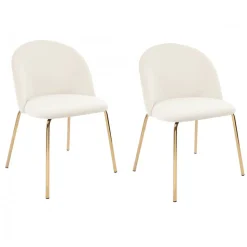 Stol beige sammet guldiga ben - Plaza + Textilrengöring för möbler