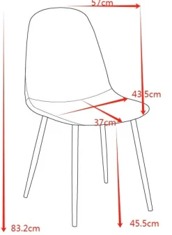 Stol i beige tyg med svarta ben - Carisma + Möbeltassar