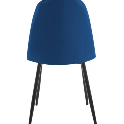 Stol i blå sammet svarta ben - Carisma + Fläckborttagare för möbler