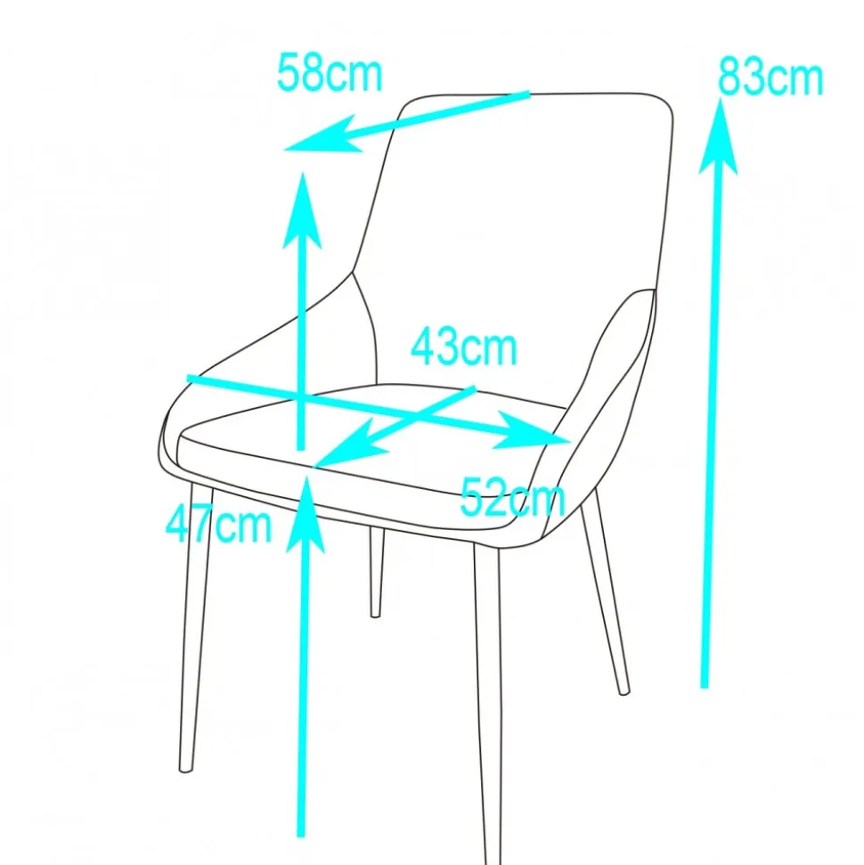Stol i grått tyg - Carisma