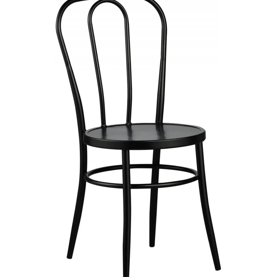 Stol i svart metall - No18 + Möbeltassar