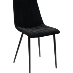 Stol i svart sammet - Kayla + Möbeltassar