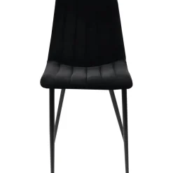 Stol i svart sammet - Kayla + Möbeltassar