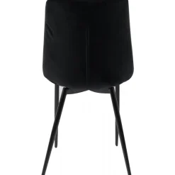 Stol i svart sammet - Kayla + Möbeltassar