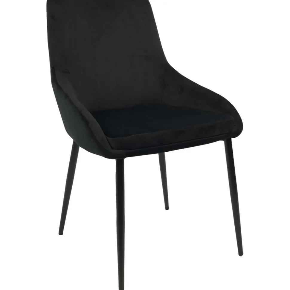 Stol i svart sammet - Theo + Möbeltassar