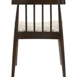 Stol i valnöt med grå sits - Florence + Möbeltassar