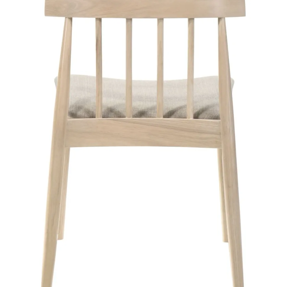 Stol i whitewash med grå sits - Florence + Textilrengöring för möbler