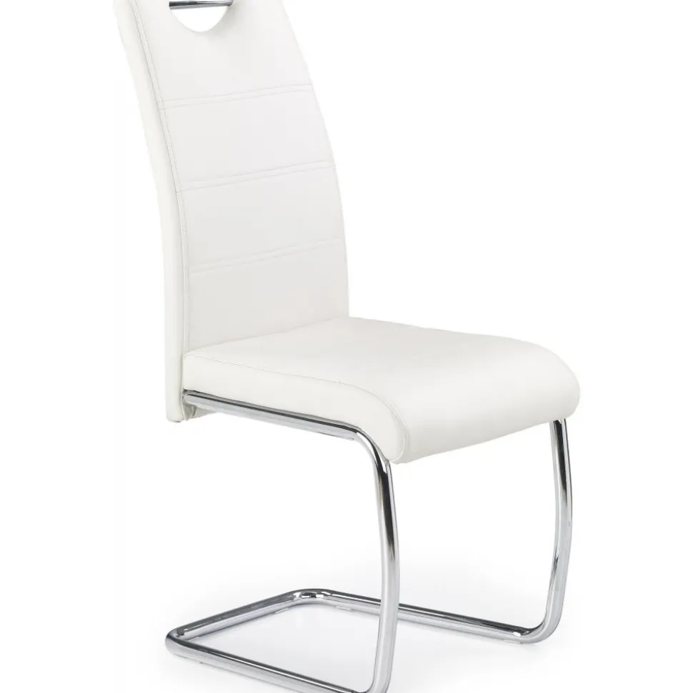 Stol John - Vit/krom