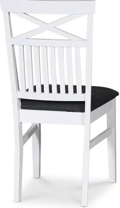 Stol med kryss i ryggen, grå sits - Skagen + Textilrengöring för möbler