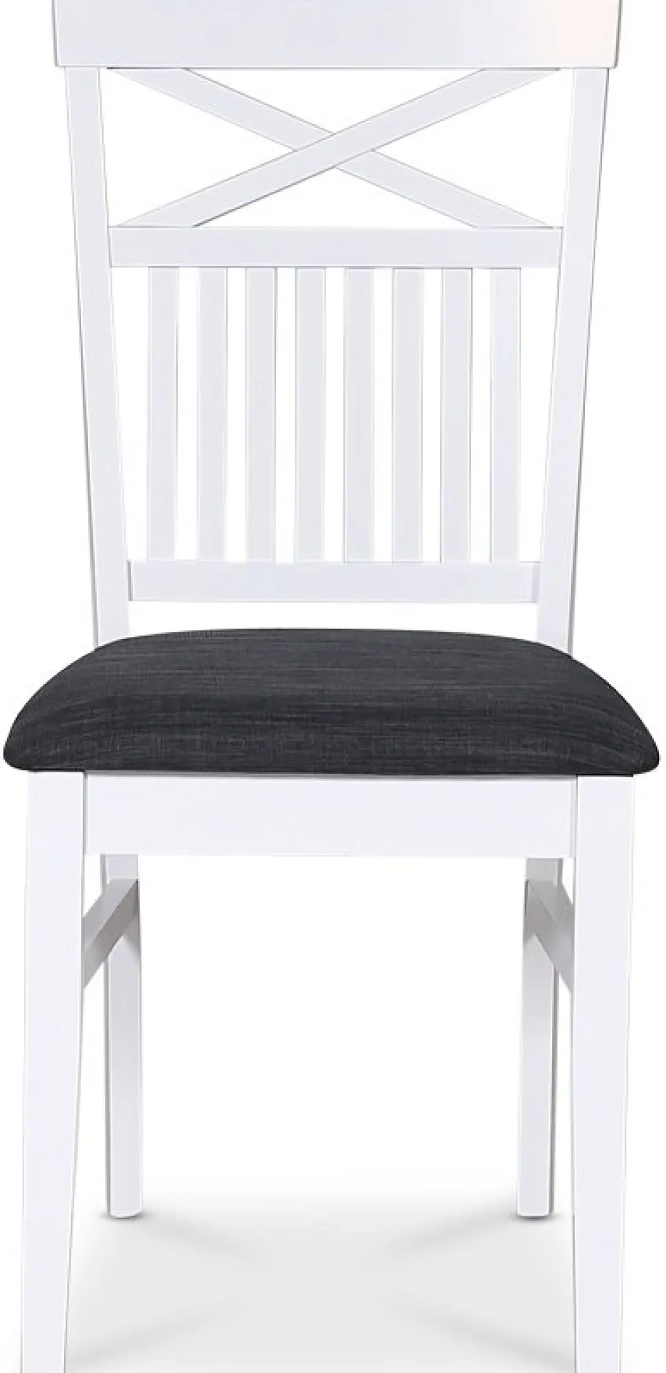 Stol med kryss i ryggen, grå sits - Skagen + Möbeltassar